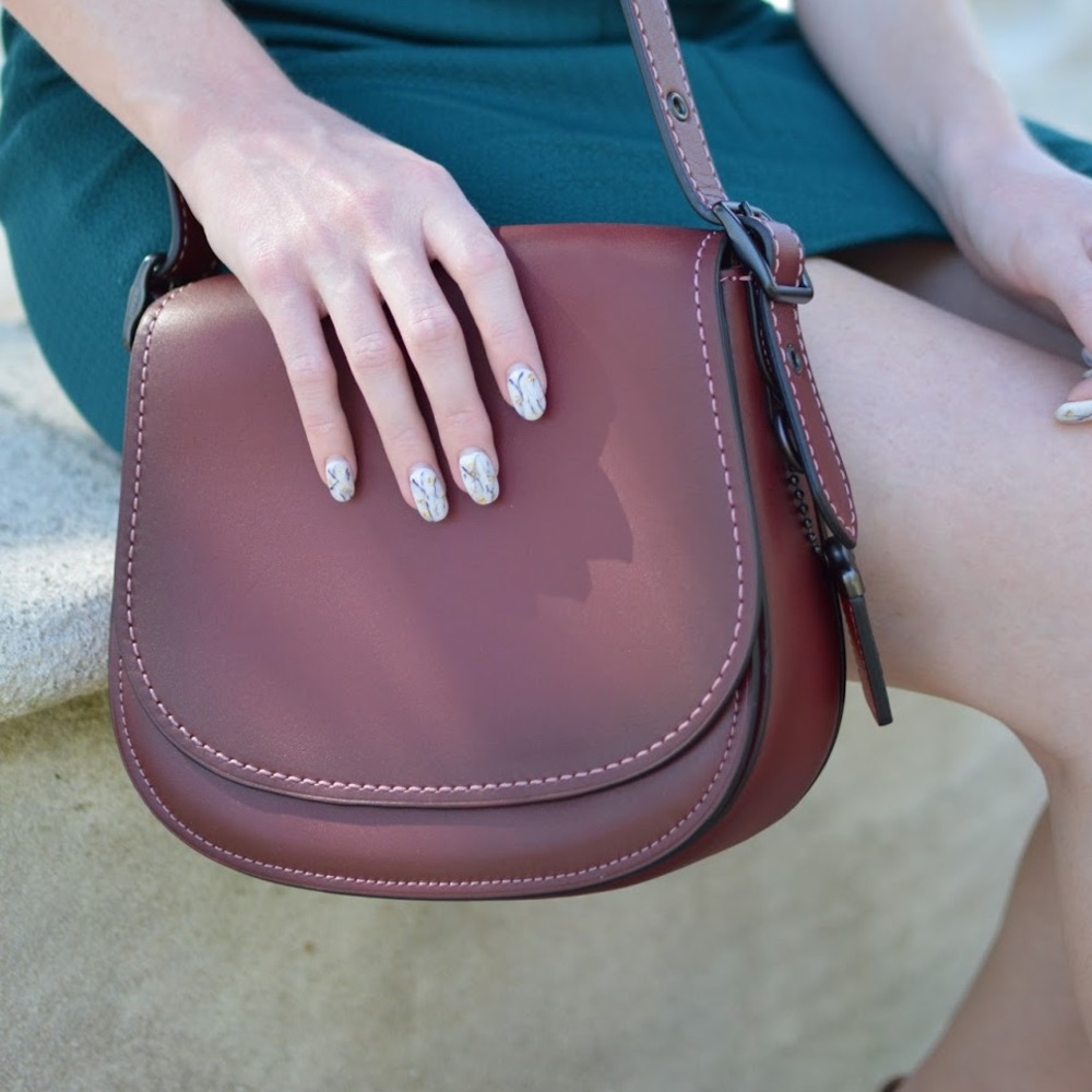 Coach 1941 Saddle Bag 23 Glovetanned Leather Purse Oxblood 20115 - Picture 3 of 4